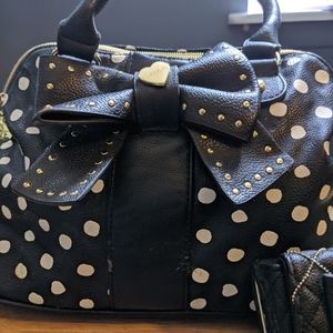 Betsey Johnson purse and wallet combo